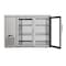 Koolmore 47in Commercial Back Bar Cooler in Silver With Side Condenser and LED Lighting, 11 Cu. Ft Capacity KM-BC-2GD-SCSS - alternate 4