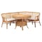 Bali & Pari Ceona 3-Piece Natural Rattan Dining Nook Set 261-14186-14187-14188-ZORO - alternate 1