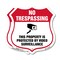 Signmission No Trespassing Shield Sign This Property, 18 inch X 18 inch, Plastic Sign, 2PK SHI-P-2PACK-18-424 - alternate 1