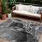 Homeroots 8' X 10' Black Gray And White Abstract Washable Indoor Outdoor Area Rug 559448 - alternate 1