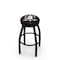 Holland Bar Stool Co 25" Blk Wrinkle Anaheim Ducks Swivel Bar Stool, Accent Ring L8B2B25AnaDks - alternate 1