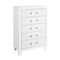 Homeroots 49" White Wood Five Drawer Dresser 564694 - alternate 3