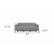 Homeroots 87" Dark Gray Reclining USB Sofa And Toss Pillow With Silver Legs 559217 - alternate 2
