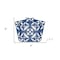 Homeroots 8" X 8" Wedgwood Blue And White  Peel And Stick Removable Tiles 390892 - alternate 3