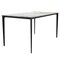 Leisuremod Rectangular 55.11 in W, 28.7 in L, Stone/Aluminum, White Grey ATBL-55CG-S - alternate 1