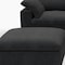 Homeroots Black Linen Blend Modular L Shaped Six Piece Corner Sectional 716930 - alternate 3