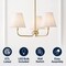Jonathan Y Pauline 20.5" 3-Light Coastal Contemporary Adjustable Swooping Arm Candle-Style Metal LED Chandelier JYL9556A - alternate 2