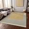 Homeroots 5' X 8' Gold Black And Beige Striped Washable Indoor Outdoor Area Rug 597218 - alternate 4
