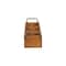 Homeroots 15" Brown Solid Wood And Metal Box 487952 - alternate 4