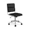 Martha Stewart Lulu Upholstered Office Chair in Black/Polished Nickel CH-240229-1-BK-MS - alternate 1