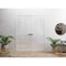 Sartodoors Interior Double Doors 48 x 84 inches, Planum 0010 Gloss White, Wood Interior Solid Panel Frame, Clo PLANUM0010DD-GLOS-4884 - alternate 1