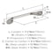 Amerock Ravino 5-1/16 inch (128mm) Center-to-Center Satin Nickel Cabinet Pull, 10PK 10VMP21937G10 - alternate 2