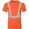 Ironwear Elastex Class 2 Breathable Short Sleeve Hi Vis Shirt with GeoFlect Reflective Tape, Orange, X-Large 7132-O-XL - alternate 1