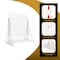 Azar Displays Clear Acrylic Countertop Pegboard Display, Sign Holder, 12 Clear 2 in Hooks, 15.5 inW x 19 inH 700515-CLR-2C12 - alternate 3