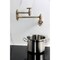 Kingston Brass Wall Mount Pot Filler Faucet, Antique Brass KS3103CG - alternate 4