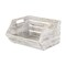 Homeroots 13" Gray Solid Wood Desk Organizer 399660 - alternate 2