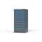Strong Hold 12 drawer cabinet - (4x 2ft, 3x 3ft, 5x 5ft) - Blue accents - Keyed Different S3060-PPDAS-1201FS - alternate 3