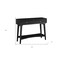 Homeroots 42" Black Floor Shelf Console Table With Shelves And Drawers 524159 - alternate 2