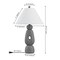 Jonathan Y Henge 28" Organic Minimalist Textured Resin/Metal Stacked LED Table Lamp, Gray, 2PK JYL9206B-SET2 - alternate 6