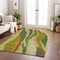 Homeroots 8' X 10' Green Beige And Copper Abstract Washable Indoor Outdoor Area Rug 600969 - alternate 4