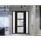 Vdomdoors Front Exterior Prehung FiberGlass Door Frosted Glass / Manux 8552 Matte Black / 2 Sidelight Exterio MANUX8552EXD-BLK-W12+36+12 x H80-RH - alternate 4