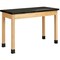 Diversified Spaces Rectangle Tbl, Plain Apron, 54" W, 56" L, 36" H, ChemGuard Laminate, black P7202BK36N - alternate 1