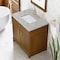 James Martin Vanities Bellshire 36" Single Vanity, Honey Oak w/ 3 CM Victorian Silver Silestone Top 660-V36-HNO-3VSL - alternate 4