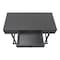 Homeroots 42" Gray and Black Wood and Metal Sled Computer Desk 489888 - alternate 5