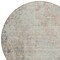 Homeroots 8' Taupe And Ivory Round Abstract Washable Indoor Outdoor Area Rug 612372 - alternate 3