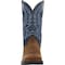Rocky Men's Western Boot, 9 M, 12 in H, Brown and Blue RKW0453 - alternate 2