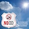 Signmission No Smoking Shield Sign No Smoking Eating, 6 inch X 6 inch, Plastic Sign, 2PK SHI-P-2PACK-6-400 - alternate 4