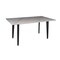 Homeroots 63" Gray Stone and Metal Dining Table 558161 - alternate 1