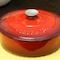 Crock-Pot Crock Pot Artisan 3.5 Quart Enameled Cast Iron Deep Saute Pan With Self Basting Lid in Scarlet Red 112011.02 - alternate 1