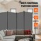 Vevor Room Divider 4 Panels Fabric Room Privacy Screen for Office Bedroom Grey PFFSTGSH08 - alternate 3