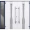 Vdomdoors Steel Double Doors Deux 1717 Gray Graphite Sidelight Exterior Window Stainless Inserts Single Moder DEUX1717DEXD-GRE-RH-W72+14 x H80 - alternate 4