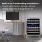 Tcl 5.1 Cu. Ft. 46-Bottle Wine Cooler, Dual-Zone, Digital Controls, LED Light, Glass Door, Stainless TRW46B8AS - alternate 5