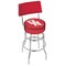 Holland Bar Stool Co 30" Chrome 2-Ring Houston Swivel Bar Stool, Back L7C430Houston - alternate 1