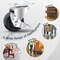 Powertec 2'' Swivel Caster Wheels with 264 lbs Loads, 2 with Brakes & 2 Without, Rubber Castor Wheels, 4PK 17211N - alternate 4