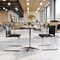 Flash Furniture Commercial Black Plastic Stack Chairs, Contoured Backs and Sled Bases-Set of 5, 5PK 5-RUT-239AN-BK-CHR-GG - alternate 2