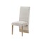 Homeroots Set of Two Beige and Natural Upholstered Fabric Dining Side Chairs 642281 - alternate 4