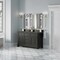 James Martin Vanities Brookfield 60 in. Double Vanity, Black Onyx w/ 3 CM Parisien Bleu Silestone Top 547-V60D-BKO-3PBL - alternate 4