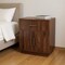 Homeroots 24" Brown Solid Wood One Drawer Nightstand 701715 - alternate 3