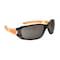 Interstate Safety Full-Seal Safety Glasses with Smoke Mirror Lens and Removable EVA Foam Gasket, Orange, 10PK 40254-BX - alternate 4