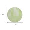Homeroots 8' Artichoke Green And Mint Green Round Striped Washable Indoor Outdoor Area Rug 581631 - alternate 3