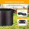 Healsmart Simple Deluxe Grow Bags 5 Gallon Planter Pots with Handles, Thickened Nonwoven Fabric, Black, 10PK GLGROWBAG5X5BLKV3X2 - alternate 2