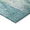 Homeroots 9' X 12' Teal Blue Peach And Ivory Abstract Washable Indoor Outdoor Area Rug 615888 - alternate 7