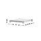 Flash Furniture Woodford Galvanized Under Shelf - Adjustable Lower Shelf for 24in. x 18in. Stainless Steel Tables NH-GU-2418-GG - alternate 3
