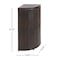 Happimess Chloe 15.56-Gallon All-Weather Wicker/Metal Corner Hideaway Outdoor Trash Can Brown HPM1200A - alternate 3