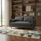 Homeroots 72" Gray Fabric Sofa With Brown Legs 640976 - alternate 3
