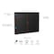 Ghent Indoor/Outdoor Enclosed Vinyl Letter Board, Bronze Aluminum Frame, 3'H x 5'W, 2 Door, Black PB23660BX-BK - alternate 2